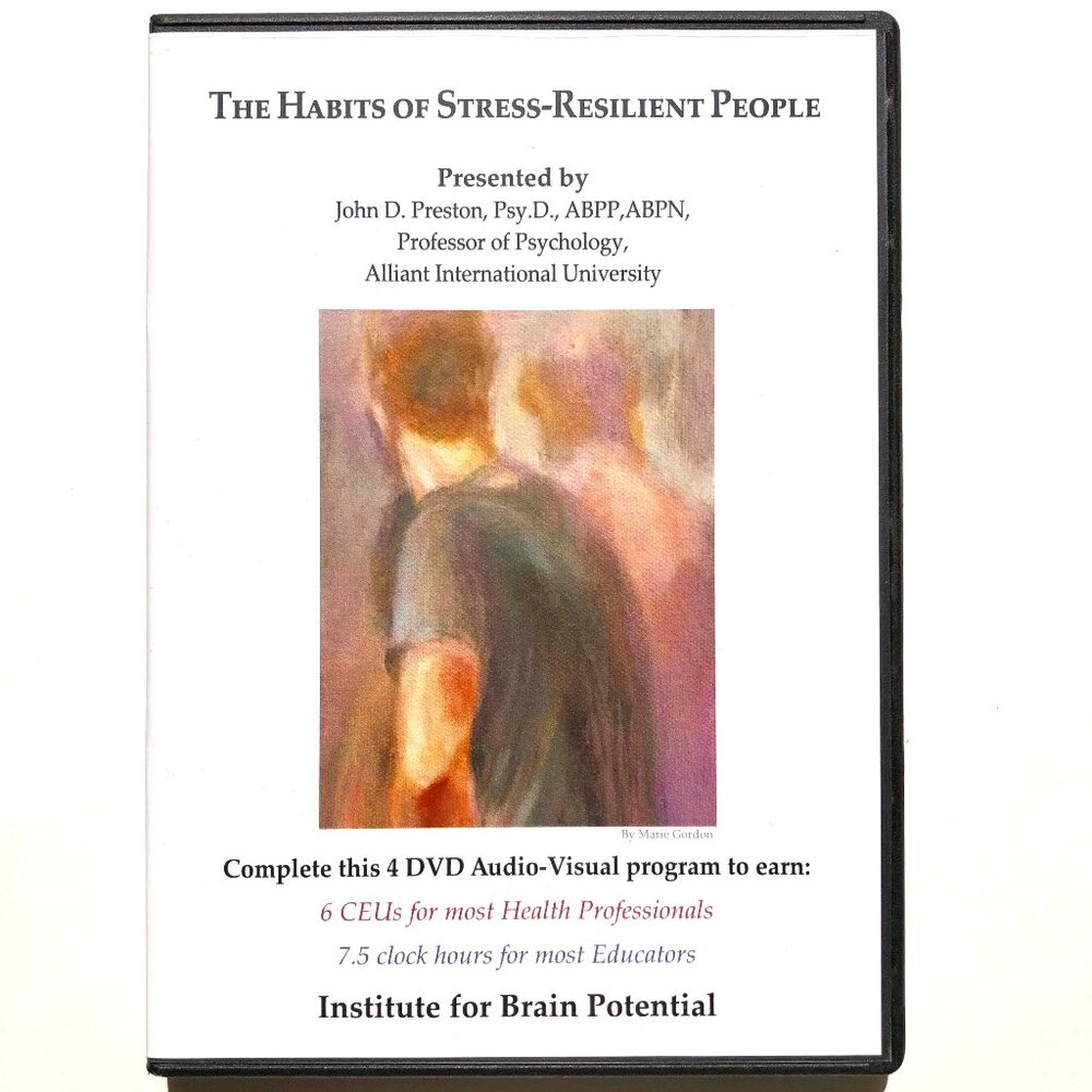 Institute for Brain Potential Habits of Stress-Resilient People DVD 4 Disc Set